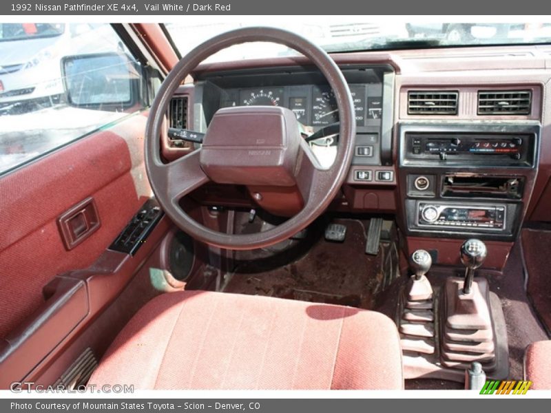  1992 Pathfinder XE 4x4 Dark Red Interior