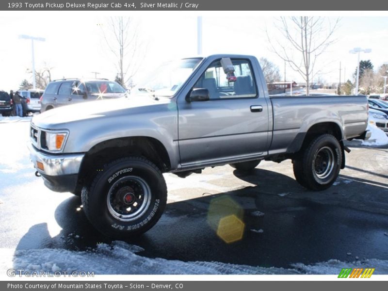 Silver Metallic / Gray 1993 Toyota Pickup Deluxe Regular Cab 4x4