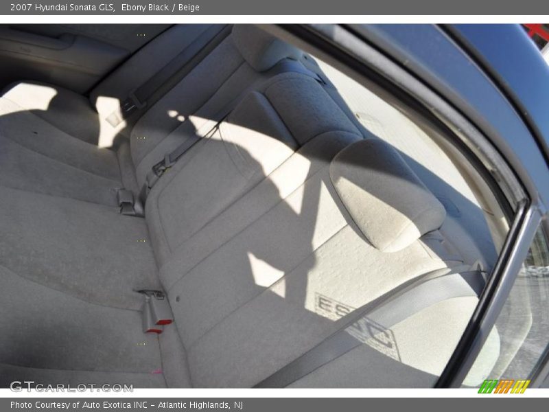 Ebony Black / Beige 2007 Hyundai Sonata GLS