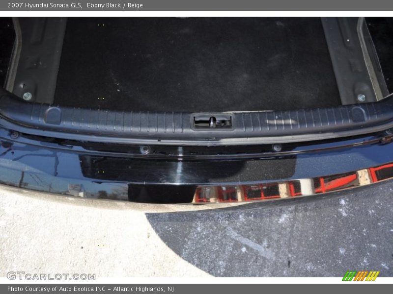 Ebony Black / Beige 2007 Hyundai Sonata GLS