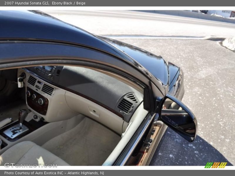 Ebony Black / Beige 2007 Hyundai Sonata GLS