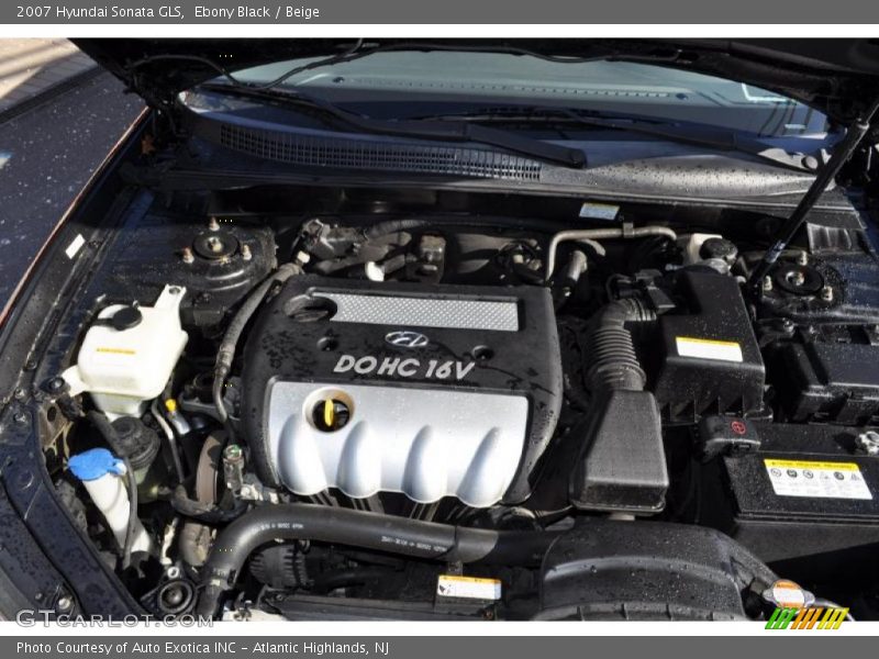Ebony Black / Beige 2007 Hyundai Sonata GLS