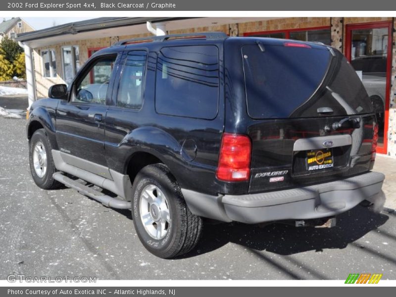 Black Clearcoat / Graphite 2002 Ford Explorer Sport 4x4