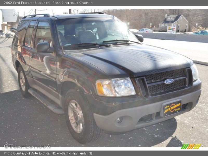 Black Clearcoat / Graphite 2002 Ford Explorer Sport 4x4
