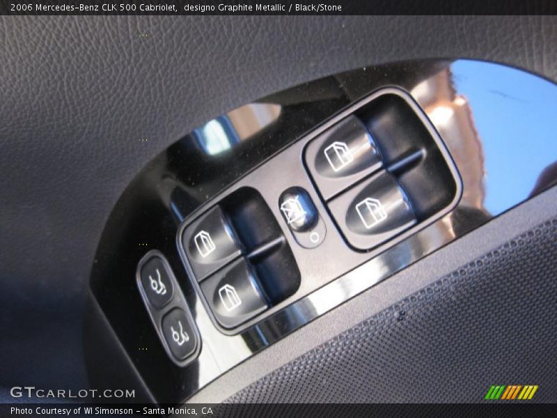 designo Graphite Metallic / Black/Stone 2006 Mercedes-Benz CLK 500 Cabriolet