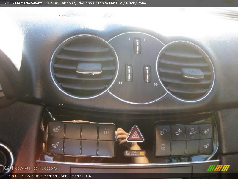 designo Graphite Metallic / Black/Stone 2006 Mercedes-Benz CLK 500 Cabriolet