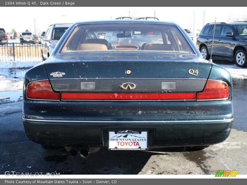 Dark Green / Beige 1994 Infiniti Q 45