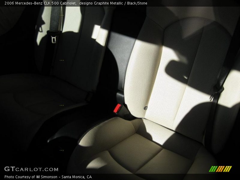 designo Graphite Metallic / Black/Stone 2006 Mercedes-Benz CLK 500 Cabriolet