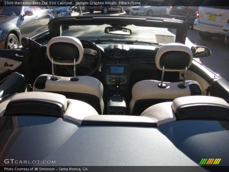 designo Graphite Metallic / Black/Stone 2006 Mercedes-Benz CLK 500 Cabriolet