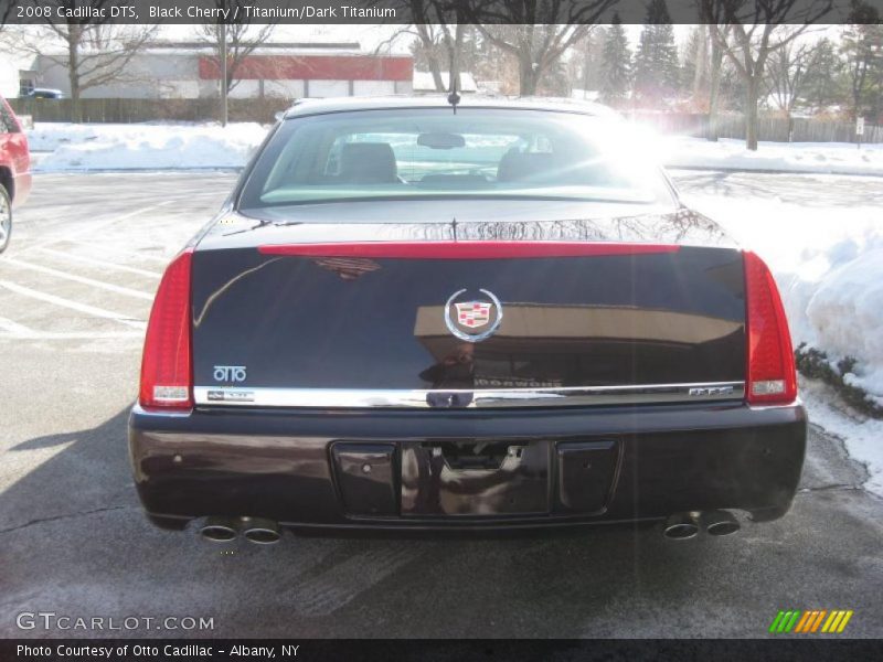 Black Cherry / Titanium/Dark Titanium 2008 Cadillac DTS