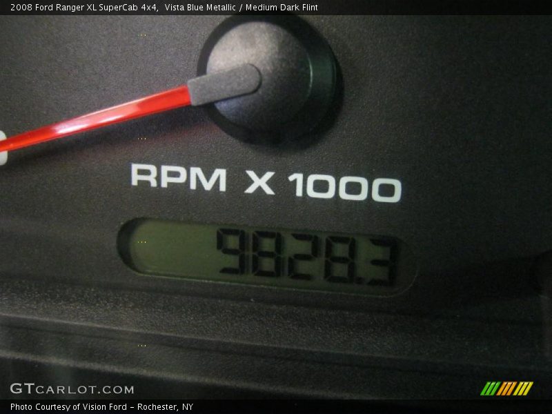 Vista Blue Metallic / Medium Dark Flint 2008 Ford Ranger XL SuperCab 4x4