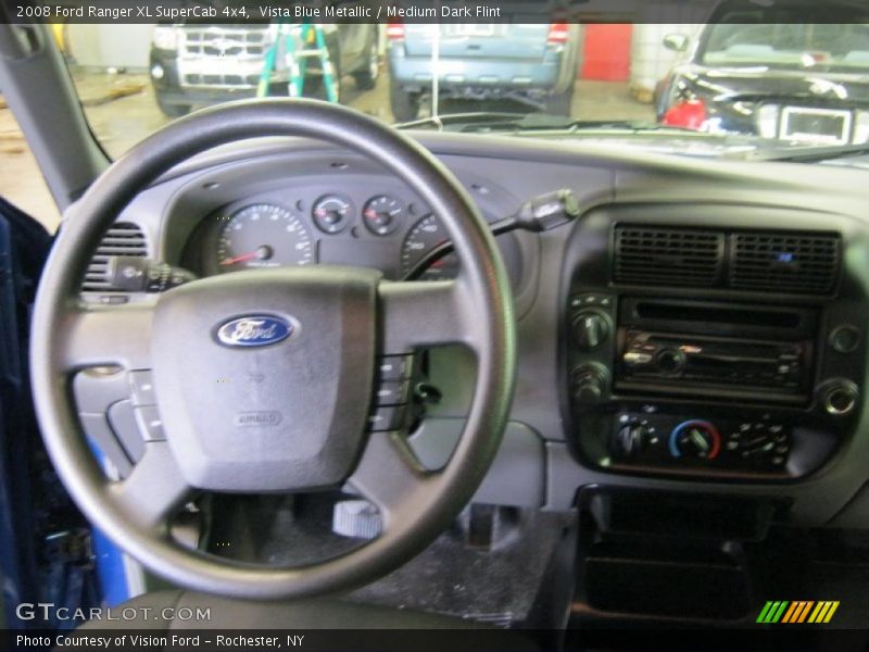 Vista Blue Metallic / Medium Dark Flint 2008 Ford Ranger XL SuperCab 4x4