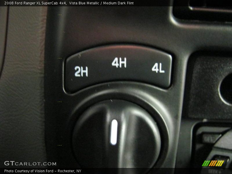 Vista Blue Metallic / Medium Dark Flint 2008 Ford Ranger XL SuperCab 4x4