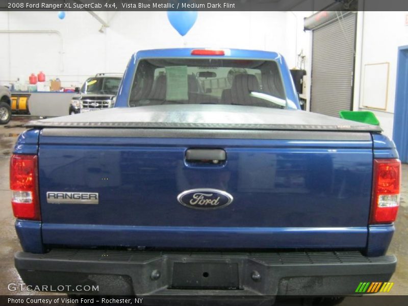 Vista Blue Metallic / Medium Dark Flint 2008 Ford Ranger XL SuperCab 4x4