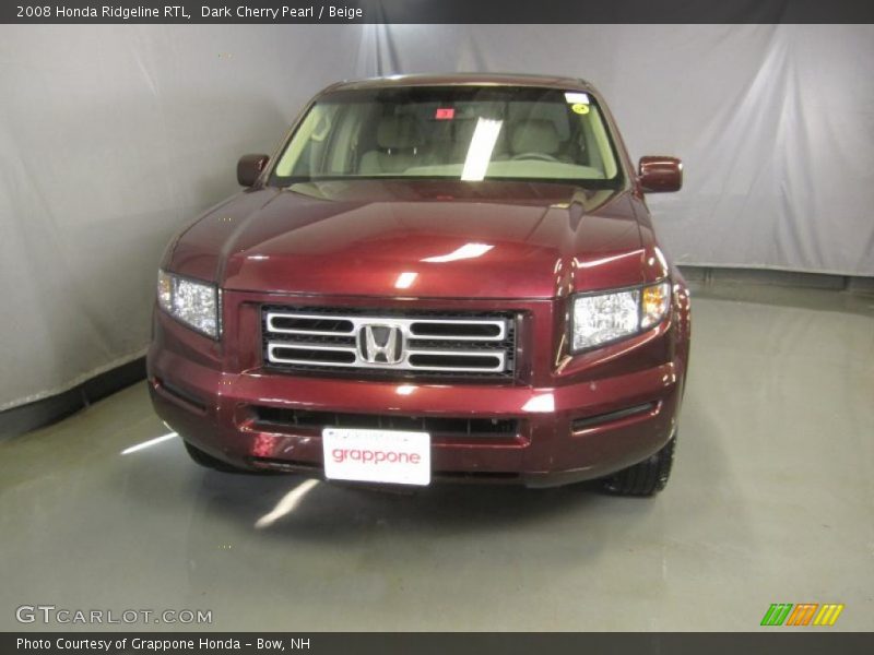 Dark Cherry Pearl / Beige 2008 Honda Ridgeline RTL