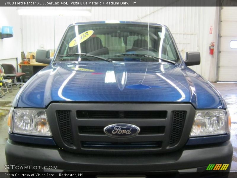 Vista Blue Metallic / Medium Dark Flint 2008 Ford Ranger XL SuperCab 4x4