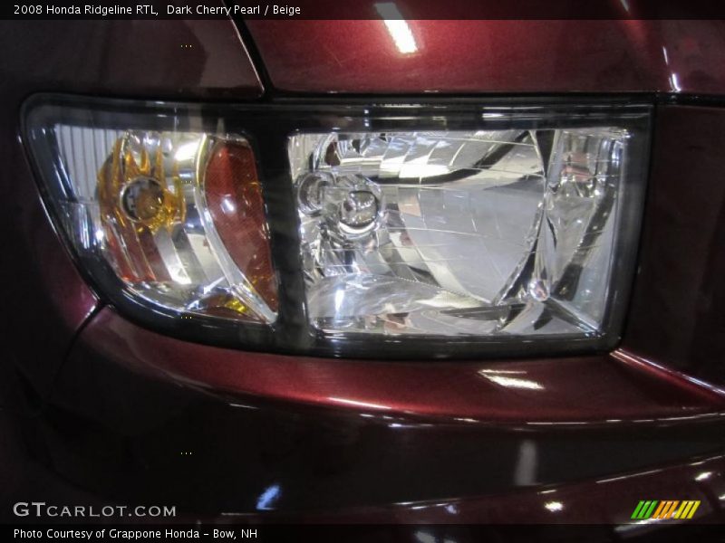 Dark Cherry Pearl / Beige 2008 Honda Ridgeline RTL