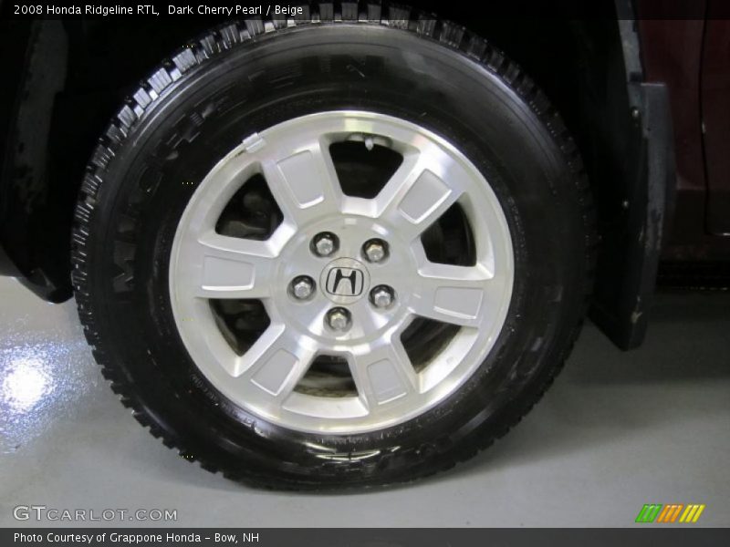 Dark Cherry Pearl / Beige 2008 Honda Ridgeline RTL