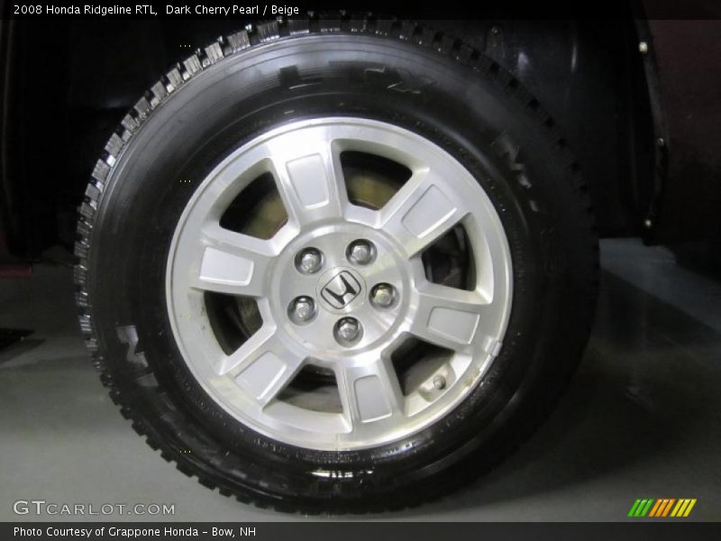 Dark Cherry Pearl / Beige 2008 Honda Ridgeline RTL