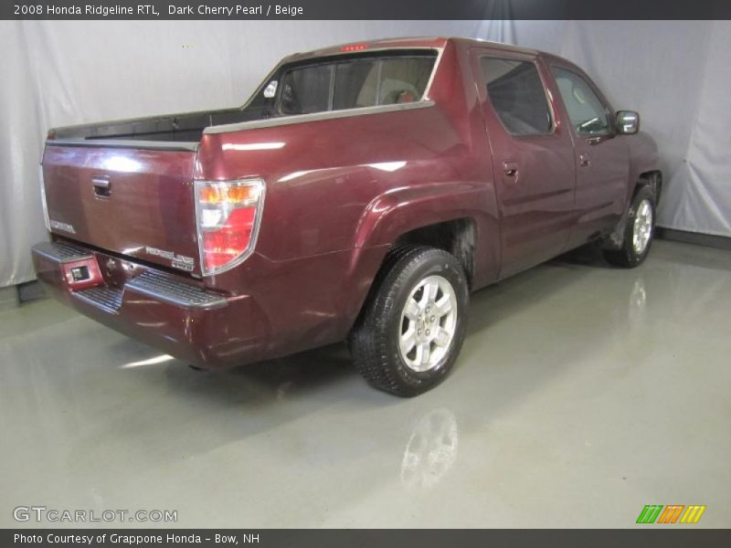 Dark Cherry Pearl / Beige 2008 Honda Ridgeline RTL