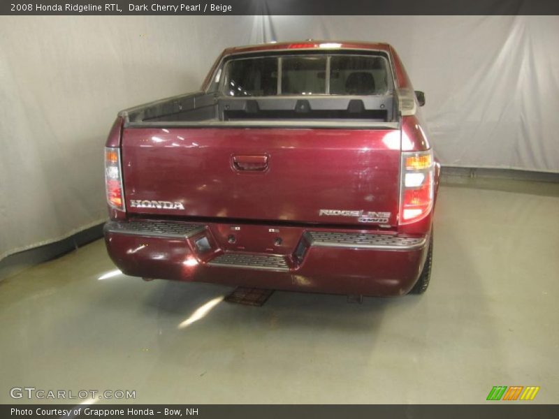 Dark Cherry Pearl / Beige 2008 Honda Ridgeline RTL