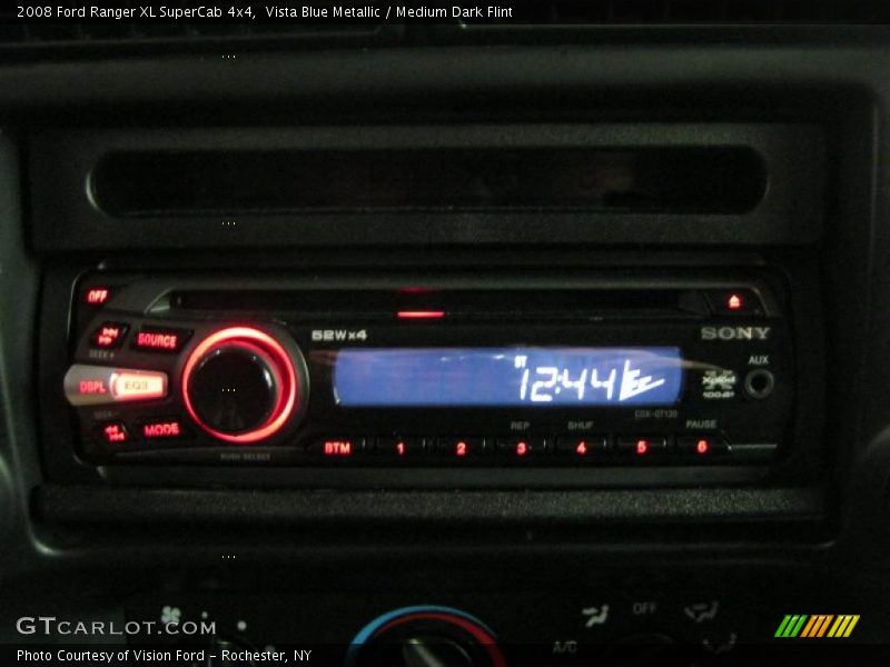 Vista Blue Metallic / Medium Dark Flint 2008 Ford Ranger XL SuperCab 4x4