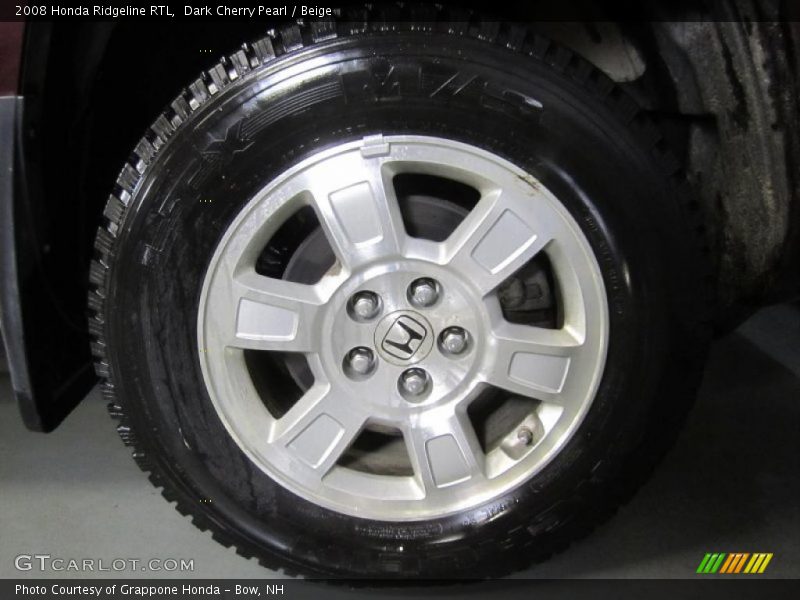 Dark Cherry Pearl / Beige 2008 Honda Ridgeline RTL