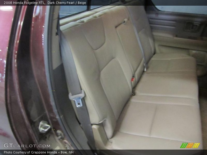 Dark Cherry Pearl / Beige 2008 Honda Ridgeline RTL