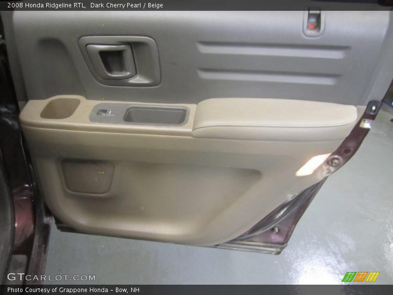 Dark Cherry Pearl / Beige 2008 Honda Ridgeline RTL
