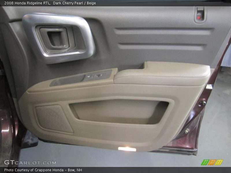 Dark Cherry Pearl / Beige 2008 Honda Ridgeline RTL