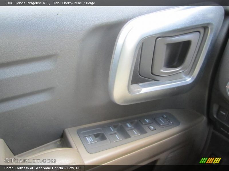 Dark Cherry Pearl / Beige 2008 Honda Ridgeline RTL