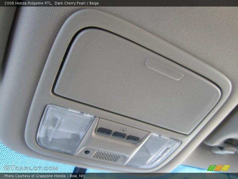 Dark Cherry Pearl / Beige 2008 Honda Ridgeline RTL