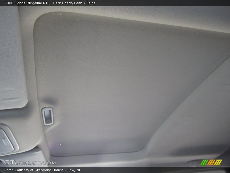 Dark Cherry Pearl / Beige 2008 Honda Ridgeline RTL