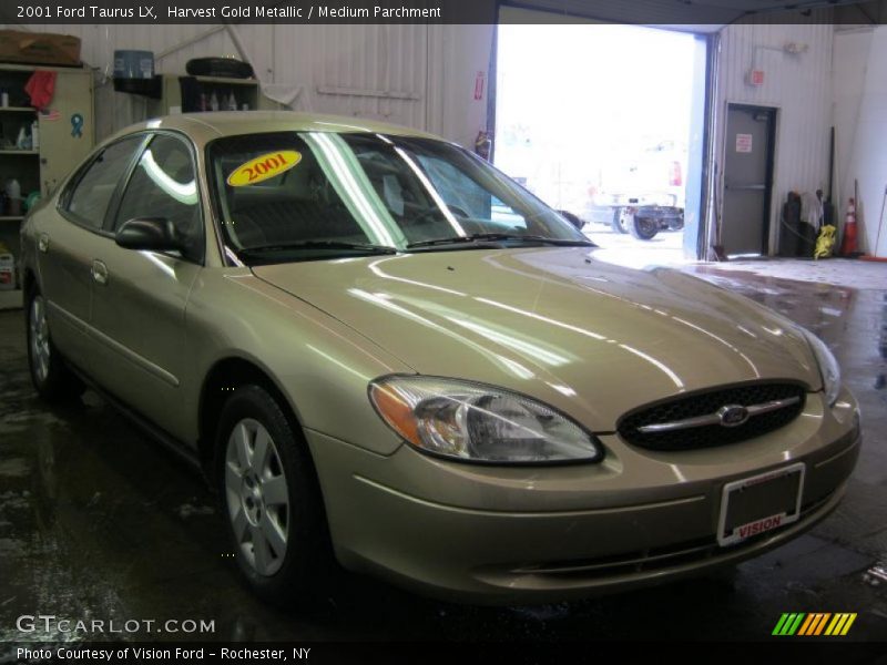 Harvest Gold Metallic / Medium Parchment 2001 Ford Taurus LX