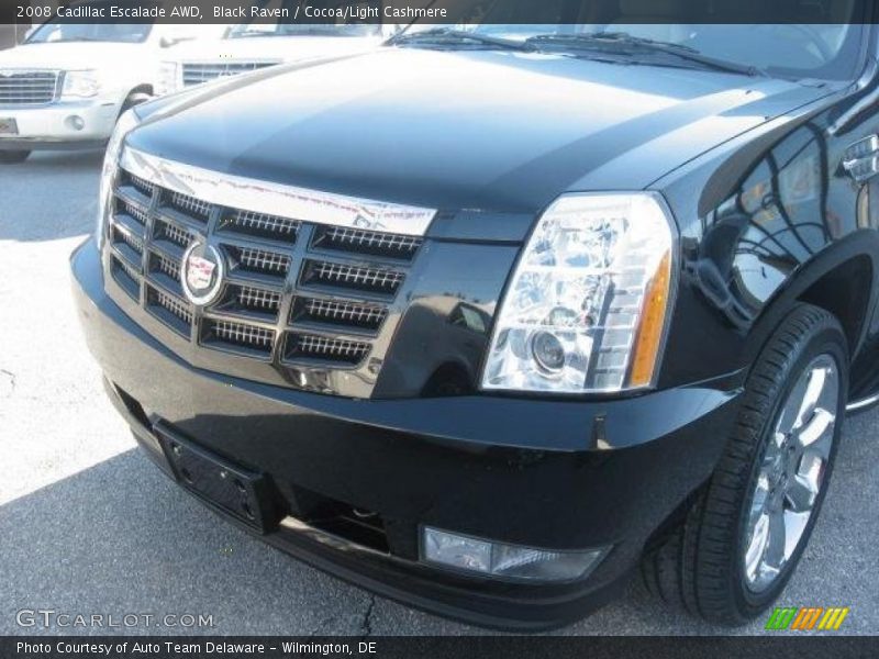 Black Raven / Cocoa/Light Cashmere 2008 Cadillac Escalade AWD