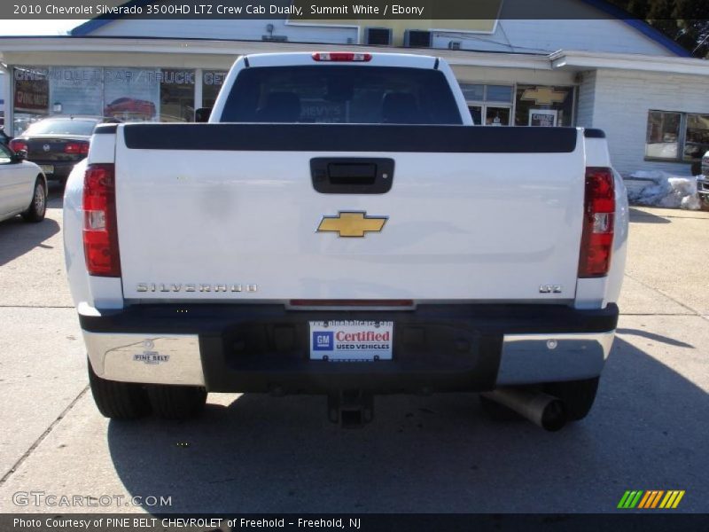 Summit White / Ebony 2010 Chevrolet Silverado 3500HD LTZ Crew Cab Dually
