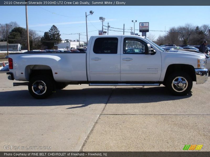 Summit White / Ebony 2010 Chevrolet Silverado 3500HD LTZ Crew Cab Dually
