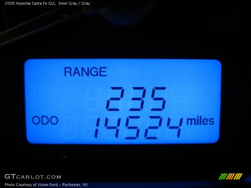 Steel Gray / Gray 2008 Hyundai Santa Fe GLS