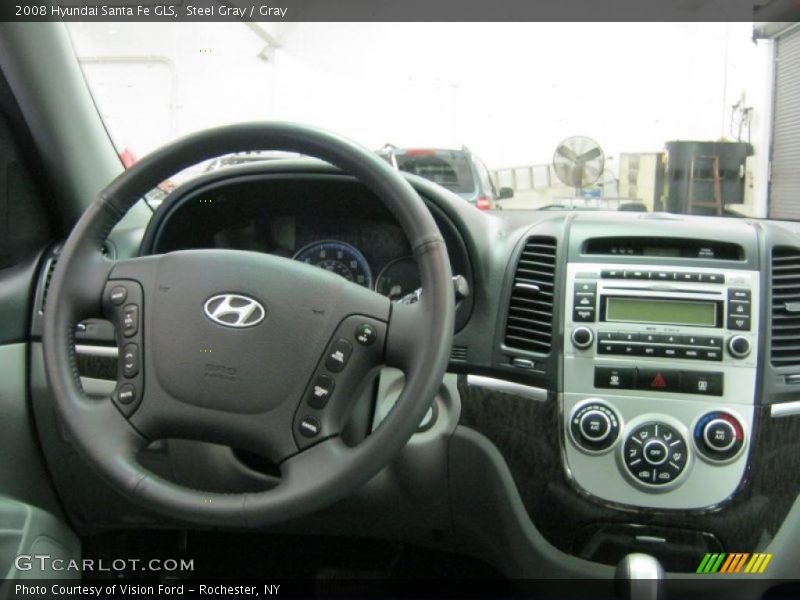 Steel Gray / Gray 2008 Hyundai Santa Fe GLS