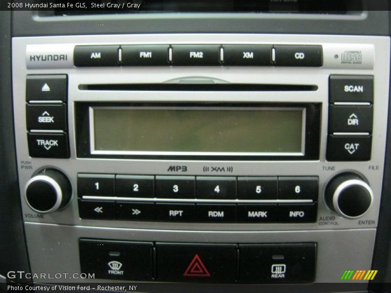 Steel Gray / Gray 2008 Hyundai Santa Fe GLS