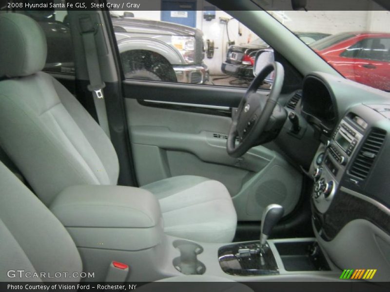 Steel Gray / Gray 2008 Hyundai Santa Fe GLS