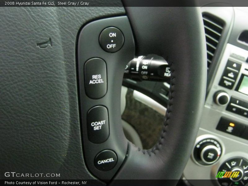 Steel Gray / Gray 2008 Hyundai Santa Fe GLS