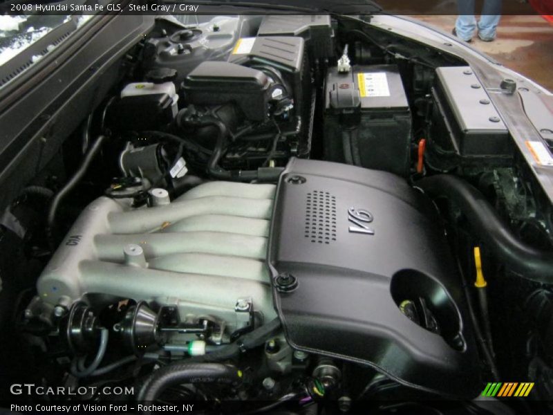 Steel Gray / Gray 2008 Hyundai Santa Fe GLS