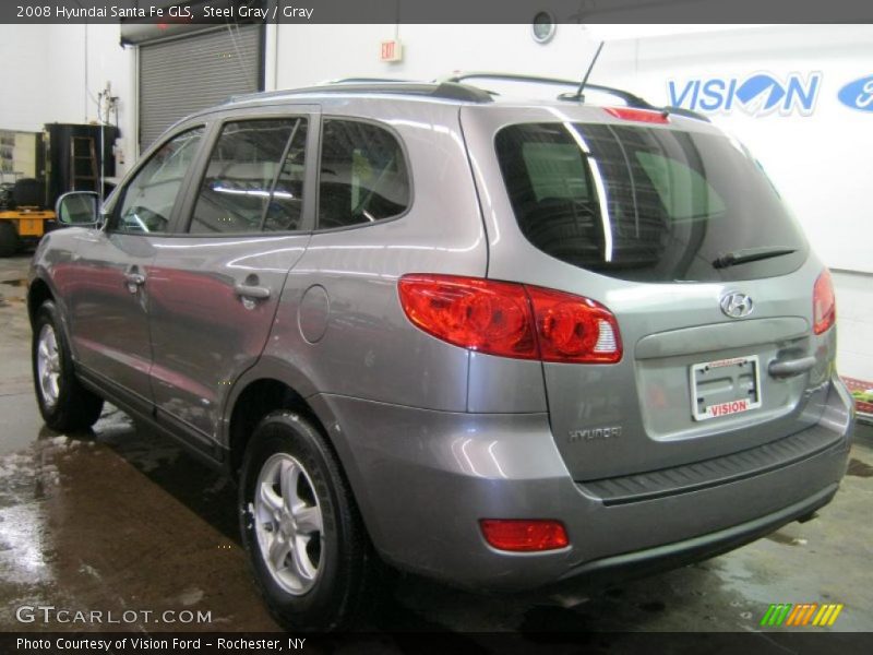 Steel Gray / Gray 2008 Hyundai Santa Fe GLS