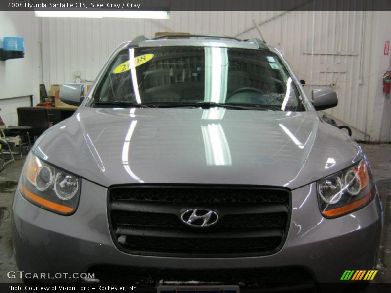Steel Gray / Gray 2008 Hyundai Santa Fe GLS