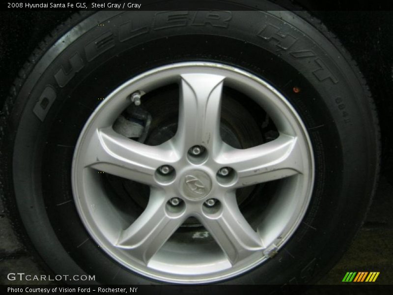 Steel Gray / Gray 2008 Hyundai Santa Fe GLS