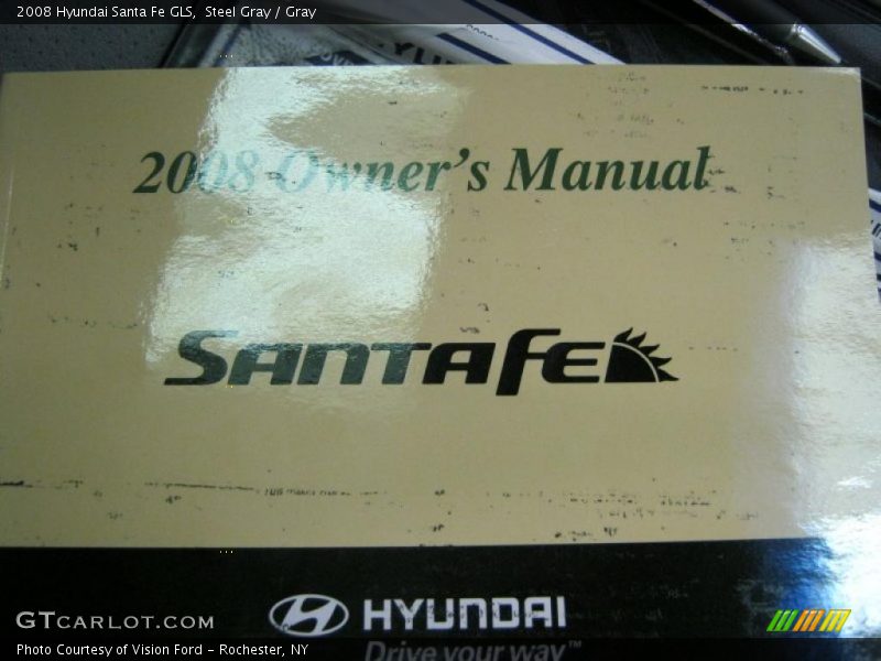 Steel Gray / Gray 2008 Hyundai Santa Fe GLS