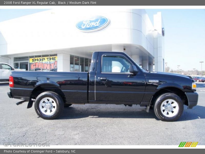 Black / Medium Dark Flint 2008 Ford Ranger XL Regular Cab