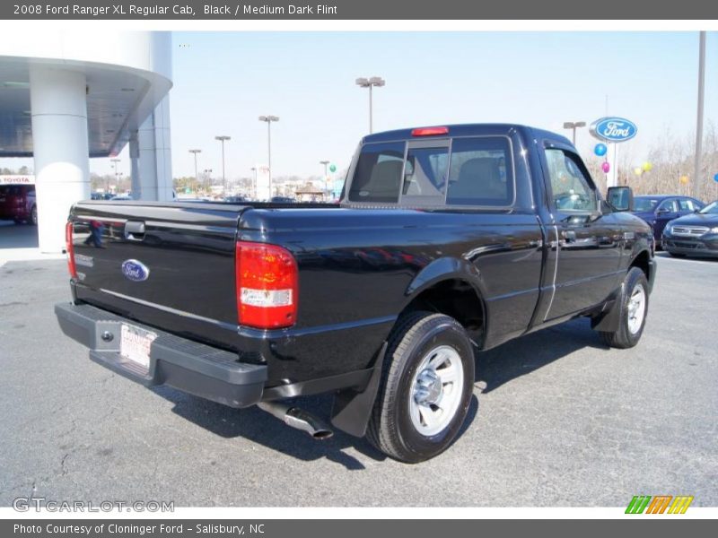 Black / Medium Dark Flint 2008 Ford Ranger XL Regular Cab