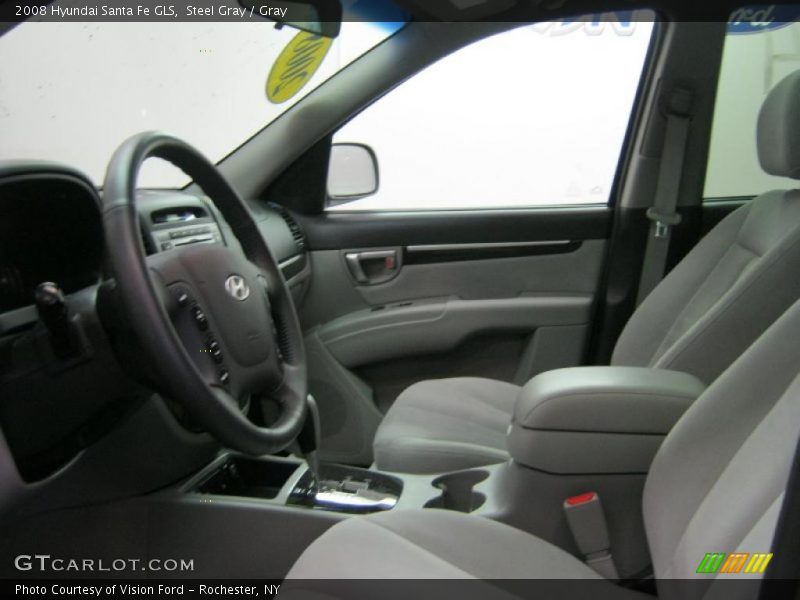 Steel Gray / Gray 2008 Hyundai Santa Fe GLS